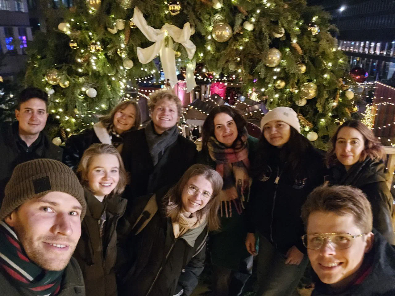 Group at a Christmas market outing