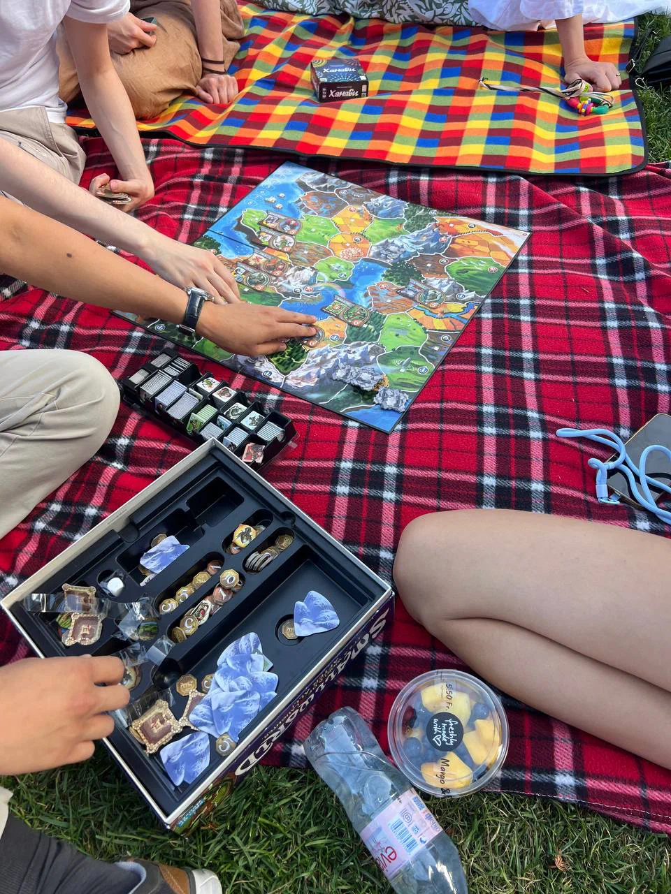 Outdoor picnic with Small World